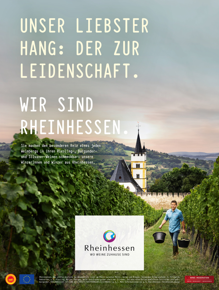 Bild zeigt Kampagnenmotiv Rheinhessen Wein